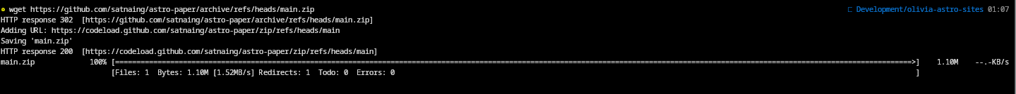 wget command to download theme